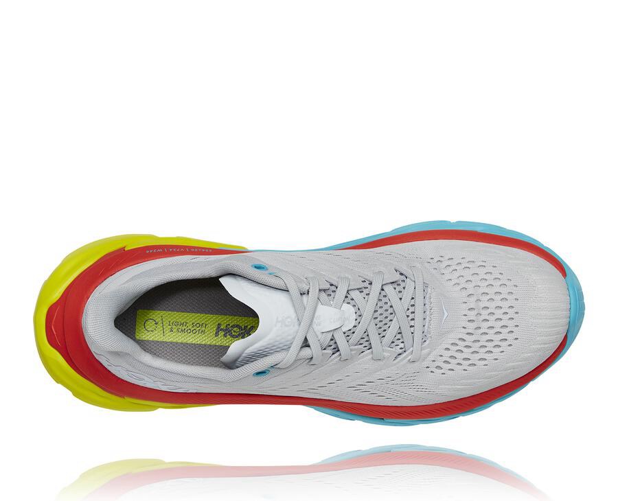 Hoka One One Mens Running Shoes - Clifton Edge - Grey - OVMQ16549